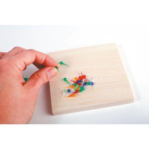 Illustration de : Lot de 10 planches de Balsa 10x10 cm pour string art - Graine créative