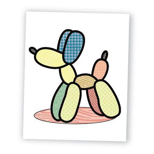 Illustration de : Lot de 12 plaques relief ''pop art''