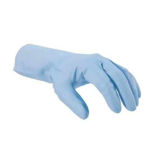 Illustration de : Gants étanches en latex - Bleu Vital 117