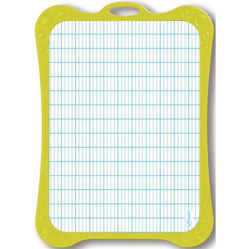 Illustration de : Ardoise 17 x 24 cm avec bordure 1 face quadrillée seyes - Maped