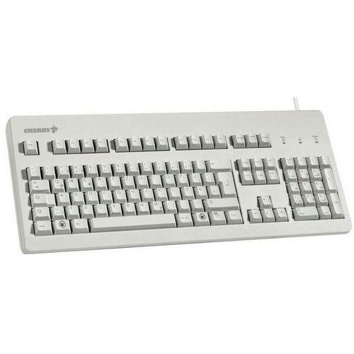 Illustration de : Clavier mécanique filaire CHERRY G80-3000 gris clair AZERTY