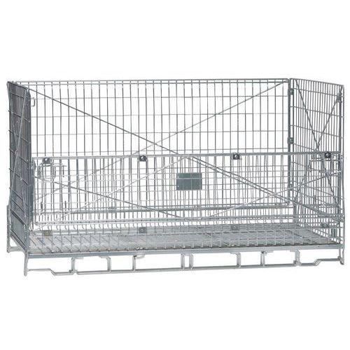 Illustration de : Conteneur grillagé - Grand modèle - 2000 L