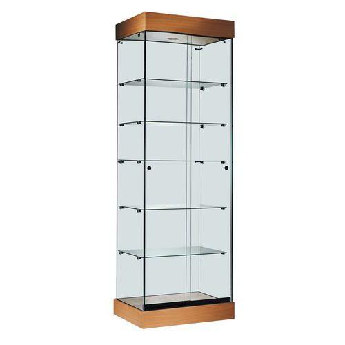 Illustration de : Vitrine ASF avec éclairage LED - Hêtre
