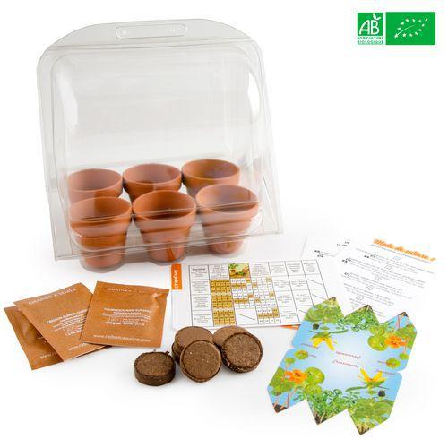 Illustration de : Serre de germination - Radis et Capucine