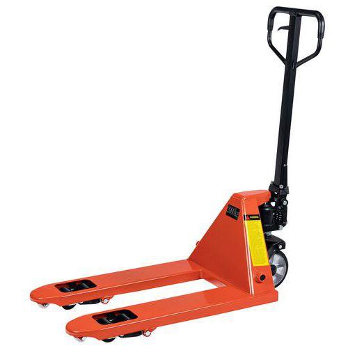 Illustration de : Transpalette manuel - Fourche courte 800 mm - Force 2000 kg - Manutan Expert