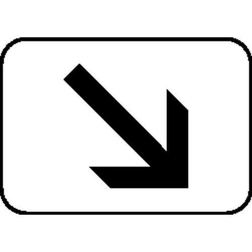 Illustration de : Panonceau pour panneaux de signalisation type B - M3a1 - Indication de la voie concernée par le panneau qu'il