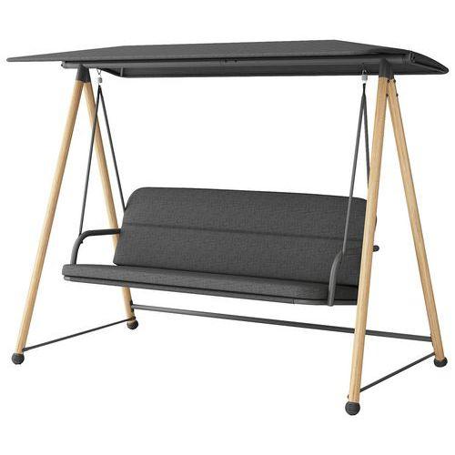 Illustration de : Balancelle Darwin noir/oak Proloisirs