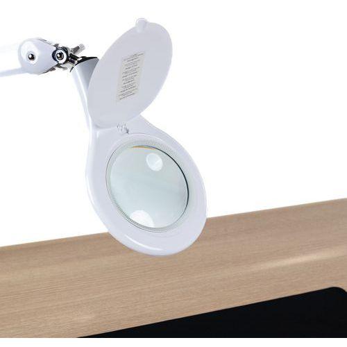 Illustration de : Lampe loupe circulaire blanche LED - 600 lm - Manutan Expert