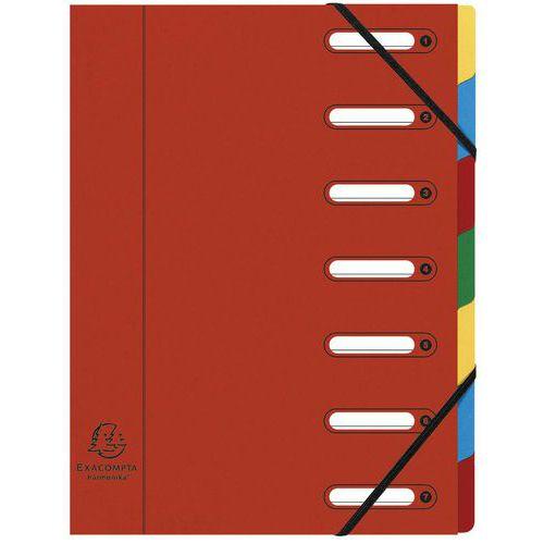 Illustration de : Trieur à fenêtres 7 compartiments - Coloris assortis - Lot de 8