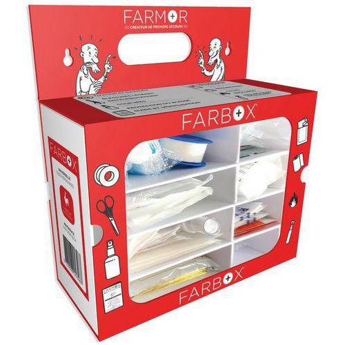 Illustration de : Ensemble de secours Universel 20 personnes FARBOX - FARMOR