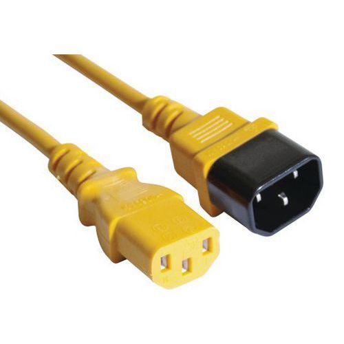 Illustration de : Rallonge d'alimentation C14 / C13 orange - 1,8 m