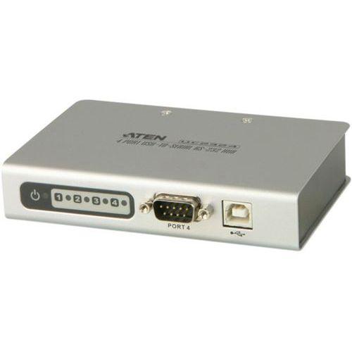 Illustration de : Hub Aten UC2324 USB - 4 ports DB9 RS232