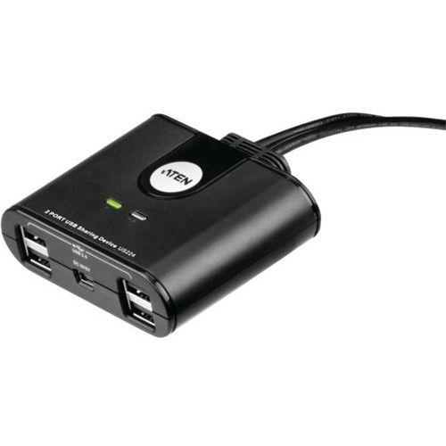 Illustration de : Hub ATEN US224 4 ports USB 2.0 commutables vers 2 PC/MAC