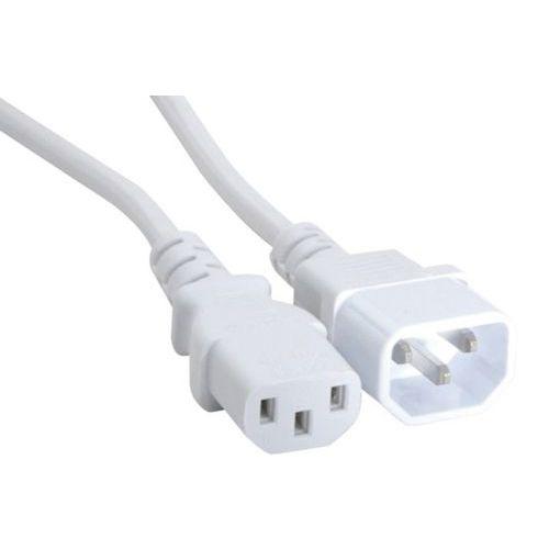 Illustration de : Rallonge d'alimentation C14 / C13 blanche - 0,6 m