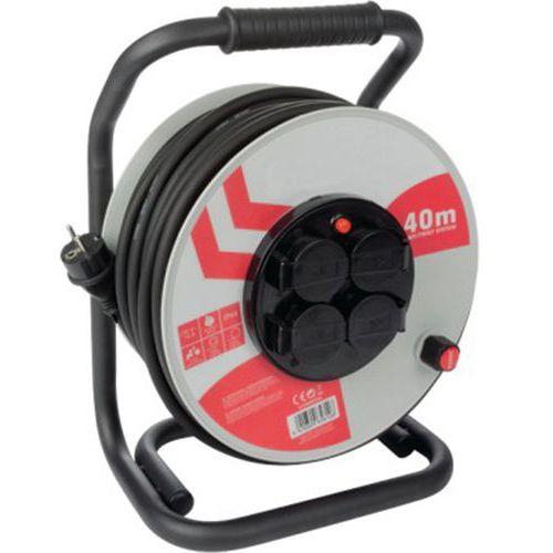 Illustration de : Rallonge électrique PRO 40 m - 4 prises IP44