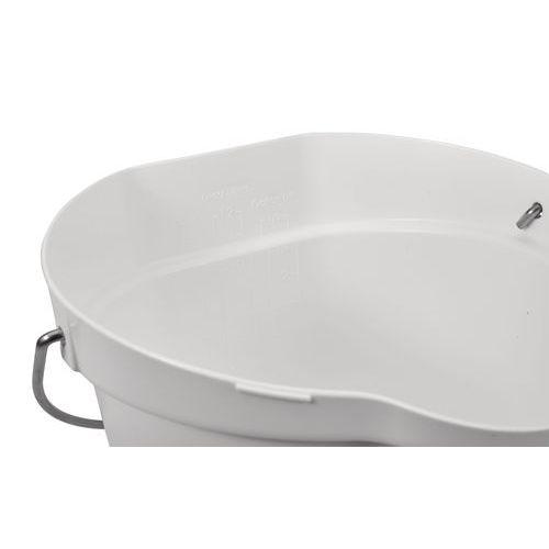 Illustration de : Seau gradué avec bec verseur - Blanc - 12 L