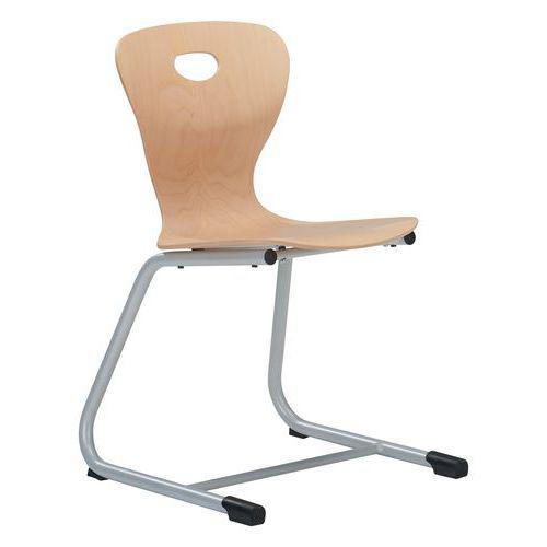 Illustration de : Chaise Mahia2 appui sur table coque bois - Manutan Expert