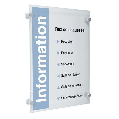 Illustration de : Plaque de porte Crystal Sign - A3 - Durable