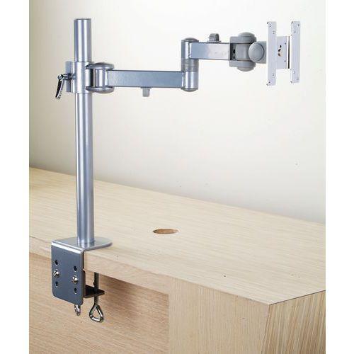 Illustration de : Support pour écran ajustable en hauteur - Manutan Expert