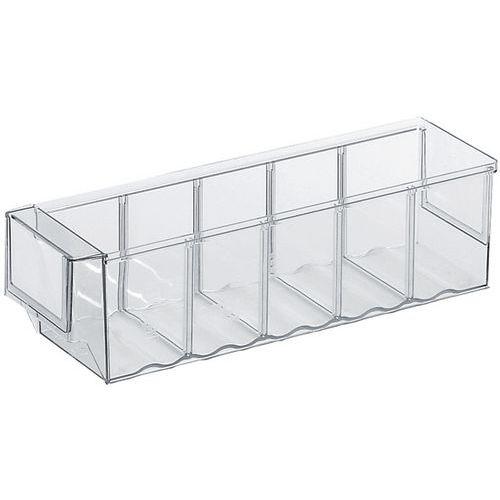 Illustration de : Bac-tiroir de rangement - Longueur 300 mm - 1,5 à 3,3 L