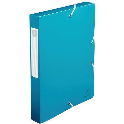 Illustration de : Boite de classement exabox dos 40mm PP 7/10e opaque A4