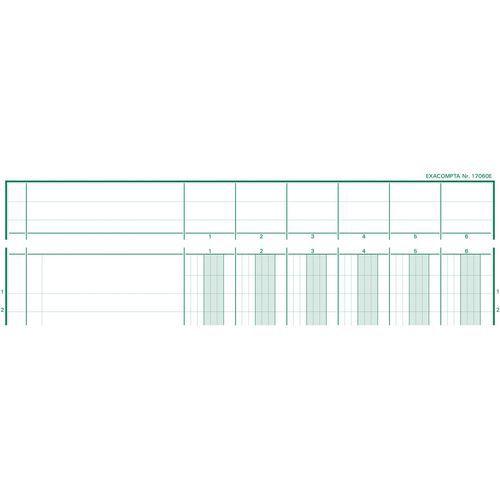 Illustration de : Piqûre 29,7x21cm à tête paresseuse 6 colonnes sur 1 page