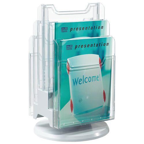 Illustration de : Tourniquet de table a4 6 compartiments presentation