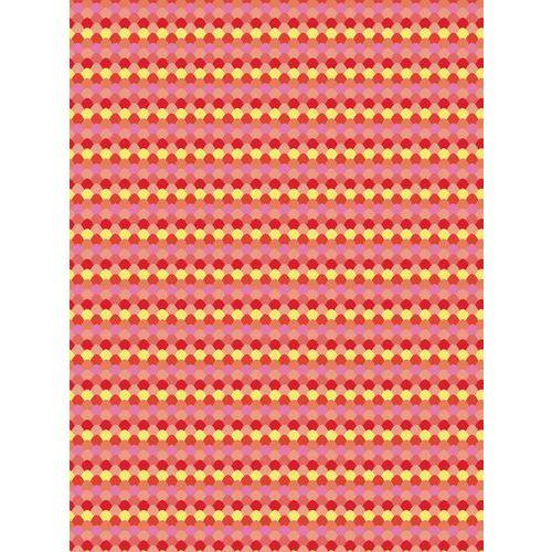 Illustration de : Pochette 20 feuilles 30x40 cm motif fluo - Décopatch