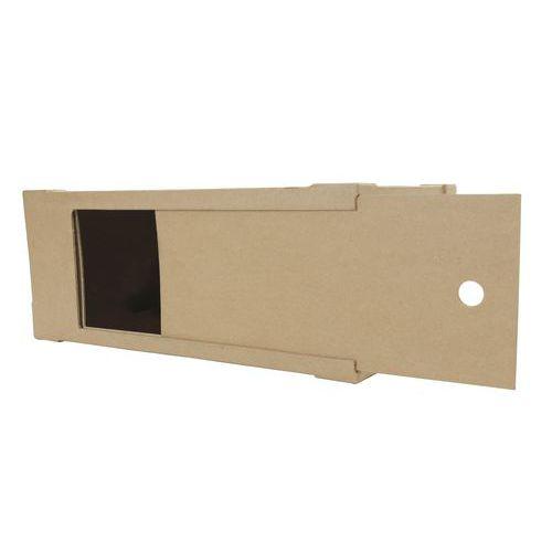 Illustration de : Urne valise 14,5x36x23,5 cm en papier mâché à décorer - Décopatch