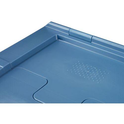 Illustration de : Bac multifonction à couvercle double rabat - Longueur 310 mm - 5 L