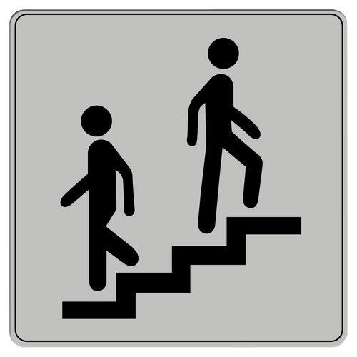 Illustration de : Pictogramme en polystyrène ISO 7001 - Escalier