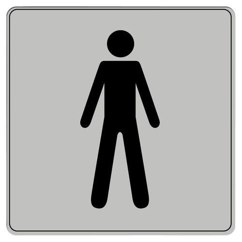 Illustration de : Pictogramme en polystyrène ISO 7001 - Toilette hommes