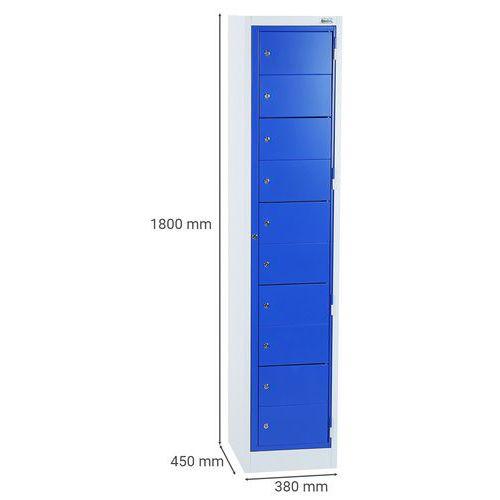 Illustration de : Armoire linge propre - À casiers - Sur socle - Manutan Expert