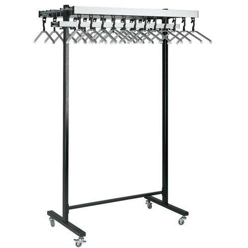 Illustration de : Portant - Largeur 83 et 120 cm - 15 et 46 vêtements - Gardelux