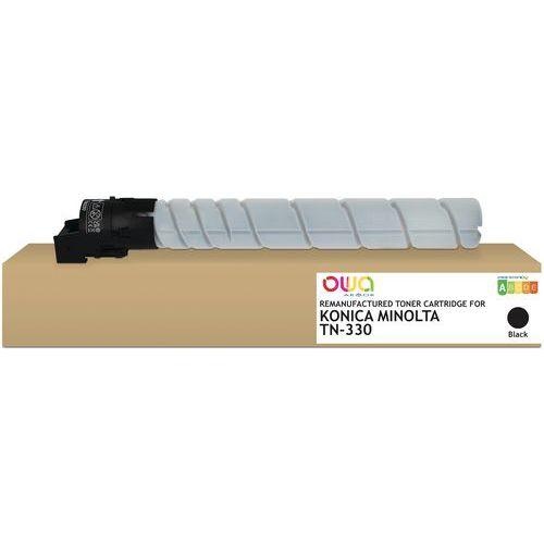 Illustration de : Toner remanufacturé Konica Minolta TN330 - Noir - Owa