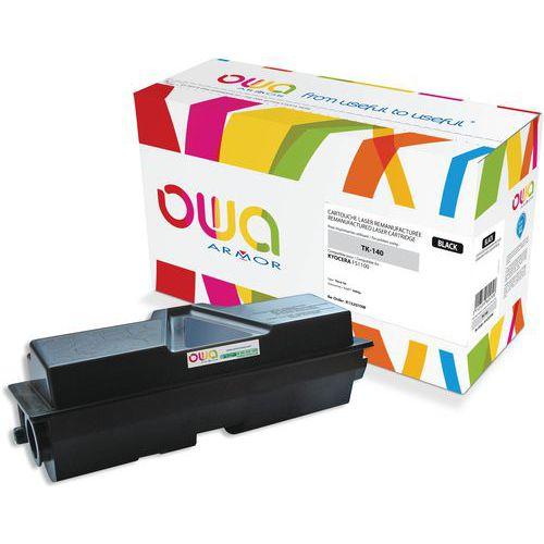 Illustration de : Toner remanufacturé Kyocera TK-140 - Noir - Owa