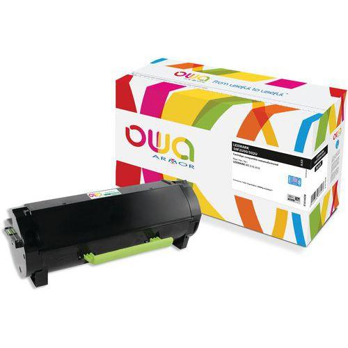 Illustration de : Toner remanufacturé Lexmark 50F2U00 - 50F2U0E - Noir - Owa