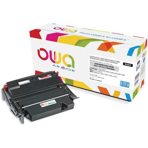 Illustration de : Toner remanufacturé Lexmark 64016HE- IBM 75P6960- Dell 593-10130 - Owa