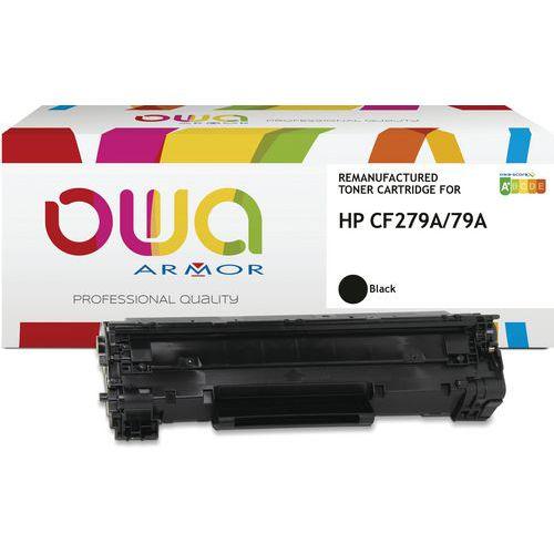 Illustration de : Toner remanufacturé HP CF279A - Noir - Owa