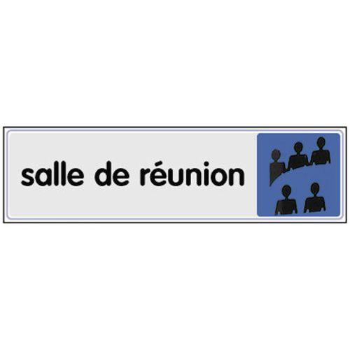 Illustration de : Panneau de signalisation en plexiglas - Salle de réunion