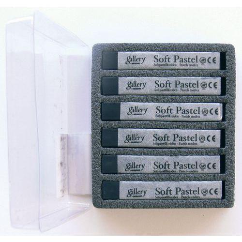 Illustration de : Pastels secs tendres, section carrée 1cm, longueur 66 mm - Mungyo