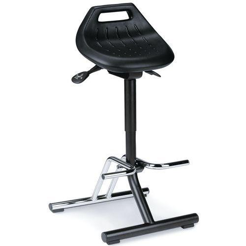 Illustration de : Assis-debout, avec repose-pieds pliable_Bimos