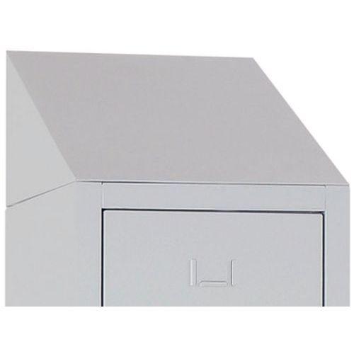 Illustration de : Coiffe inclinée vestiaire 1 à 4 colonnes - Manutan Expert