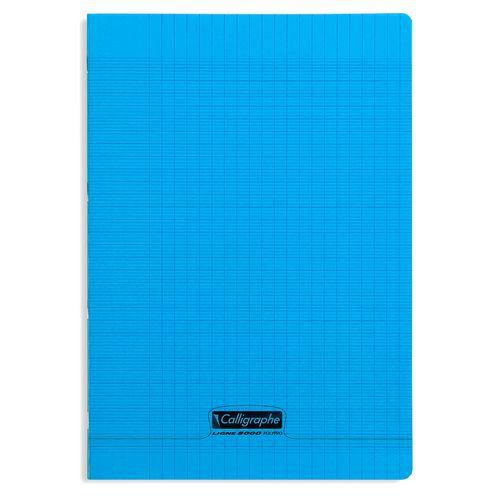 Illustration de : Cahier piqué 8000 polypro A4 Seyès 96p - Calligraphe