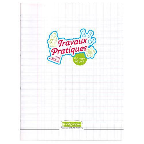 Illustration de : Cahier Travaux Pratiques 24x32cm piqué Seyès/Uni - Calligraphe