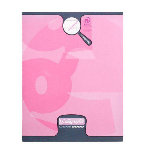 Illustration de : Cahier d'écriture piqué 8000 carte 17x22cm DL2mmIV 32p - Calligraphe