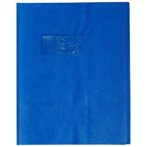 Illustration de : Protège-cahiers grain cuir 17x22cm - Calligraphe