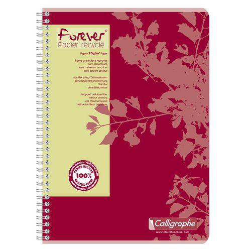 Illustration de : Cahier reliure intégrale forever A4 - Calligraphe