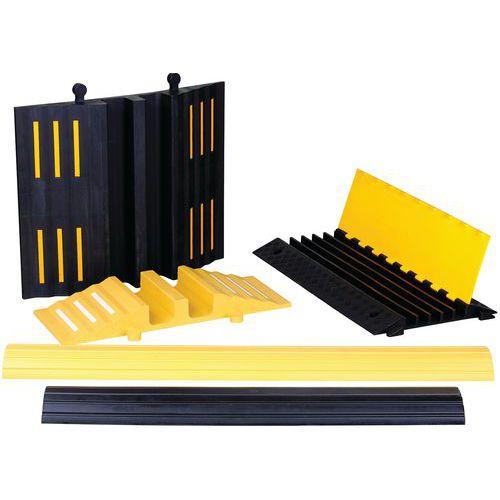 Illustration de : Passe-câble modulaire avec couvercle - Crash Stop