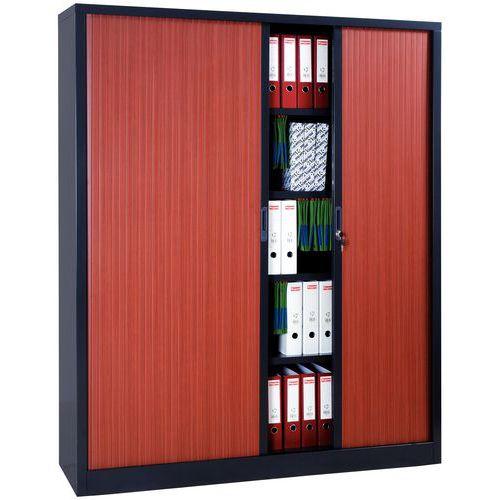 Illustration de : Armoire à rideaux extra large en kit - Largeur 180 cm - Manutan Expert